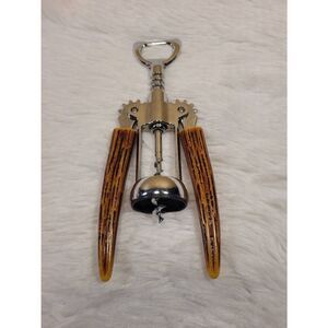Vintage Wine Bottle Opener and Bottle Opener with Bakelite Handles